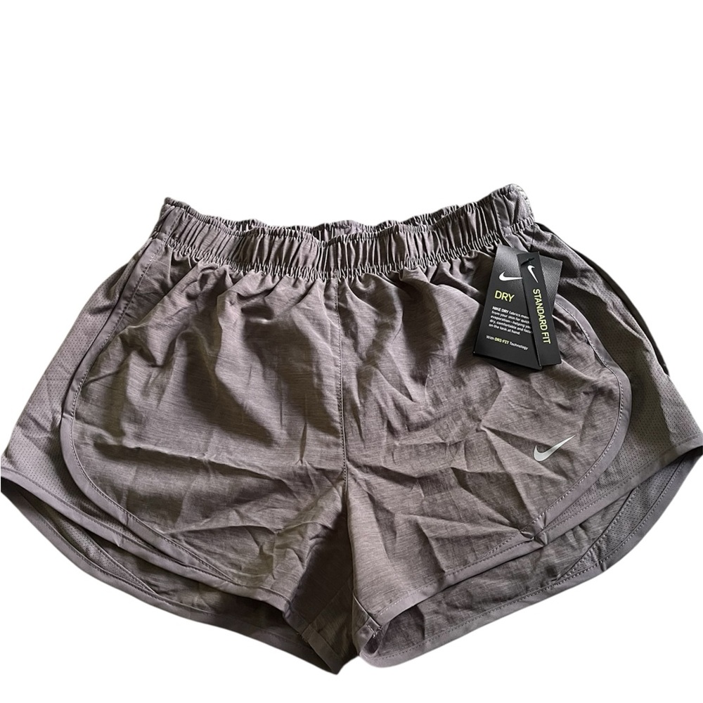 New Nike Gray Athletic Shorts Lightweight Elastic Waist